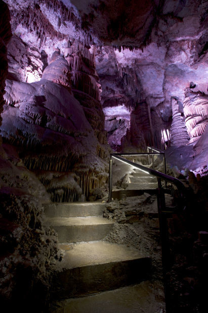 Carved stairway